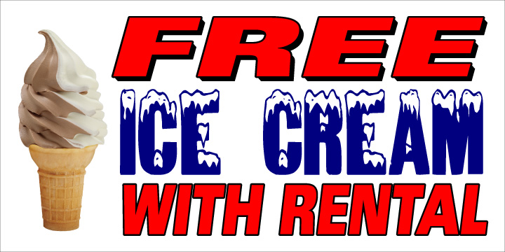 Free Ice Cream with Rental