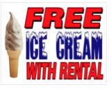 Free Ice Cream with Rental